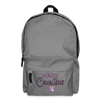 Princesse Cavalière Equitation Cheval - Sac à dos - gris éléphant - Devant