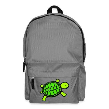 turtle cute smiling happy funny - Backpack - elephant grey - Front