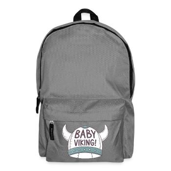 Baby Wikinger Helm illustriert - Rucksack - Mittelgrau - Vorne