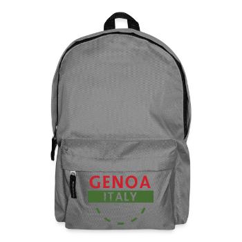 Genoa Italy Flag Crest - Backpack - elephant grey - Front