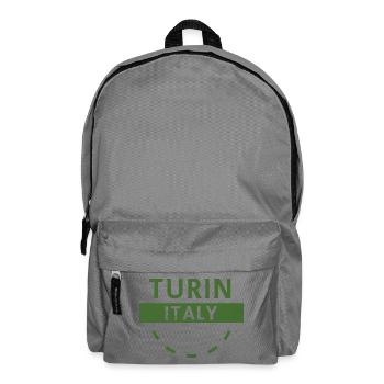 Turin, Italie, Emblème - Sac à dos - gris éléphant - Devant