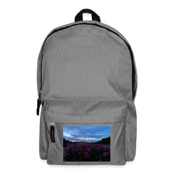 Château de Vaux le Vicomte at night - Backpack - elephant grey - Front