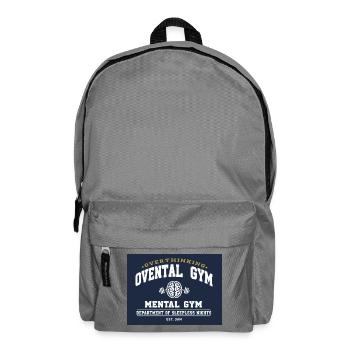 Overthink Gym Mental Gym Tee - Rucksack - Mittelgrau - Vorne