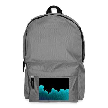 Neon Coral Wall - Backpack - elephant grey - Front