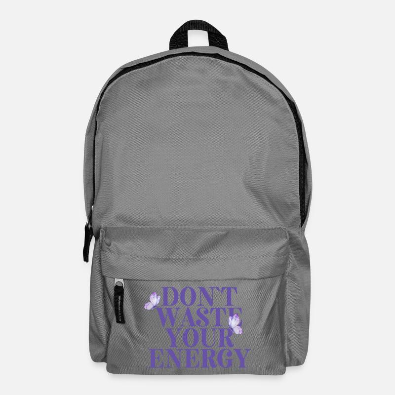 Don't Waste Your Energy - Backpack - elephant grey