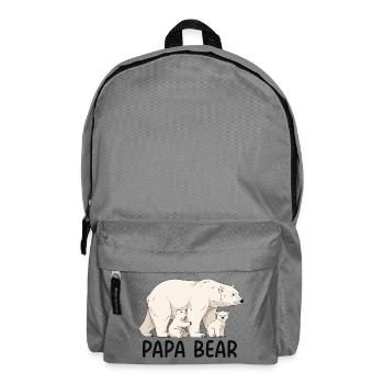 Papa Bear - Backpack - elephant grey - Front