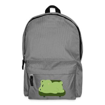 Schlafiger Frosch-Couch-Kumpel - Rucksack - Mittelgrau - Vorne