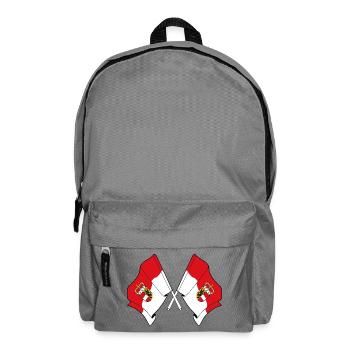 Salzburg Crossed Flags - Backpack - elephant grey - Front