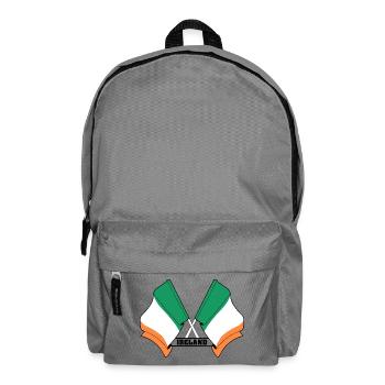 Ireland Flag Crossed - Backpack - elephant grey - Front