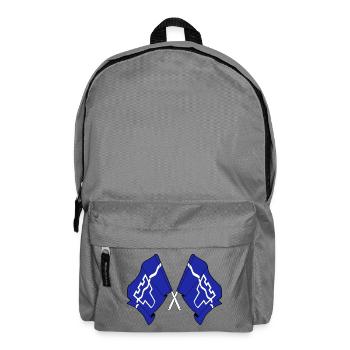 Two flags crossed – Tyne and Wear - Backpack - elephant grey - Front