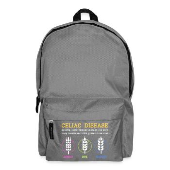 Glutenfrei Zöliakie - Rucksack - Mittelgrau - Vorne