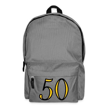50. 50 YEARS. 50th ANNIVERSARY. 50 YEARS ANNIVERSARY. - Backpack - elephant grey - Front