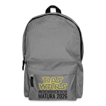Matura 2026 Das wars (Möge Abschluss mit uns sein) - Rucksack - Mittelgrau - Vorne