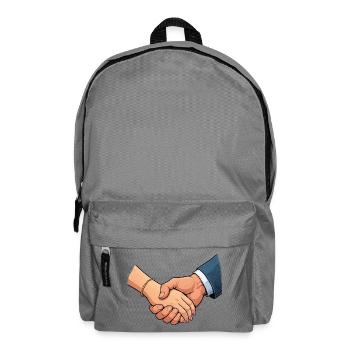 Hände Parr Zusammenhalt - Rucksack - Mittelgrau - Vorne