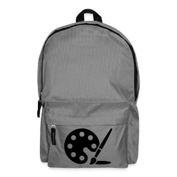 Painting, Color Palette, Brush, Art Icon - Backpack - elephant grey - Front