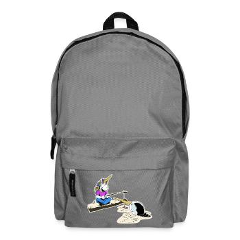 Einhorn und Narwal - Rucksack - Mittelgrau - Vorne