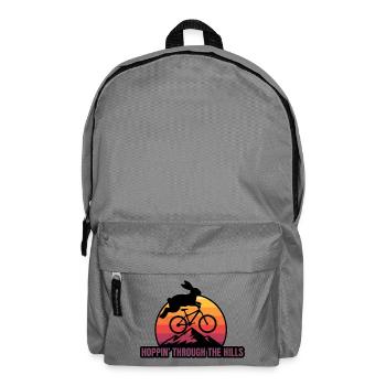 Hoppin' Through Hills Retro Rabbit Bike - Rucksack - Mittelgrau - Vorne