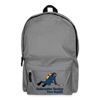 Reine Tarnkunst im Unterwasserhockey - Rucksack - Mittelgrau - Vorne