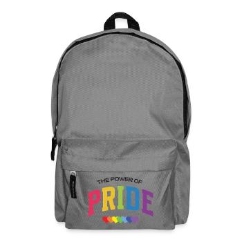 Mois de la Fierté LGBT - Le Pouvoir de la Fierté - Sac à dos - gris éléphant - Devant