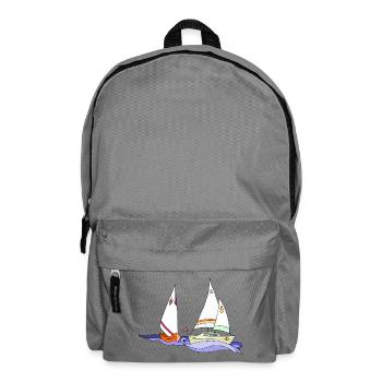 Segelboote - Rucksack - Mittelgrau - Vorne