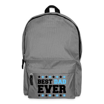 Bold Dad Stars Emblem - Backpack - elephant grey - Front
