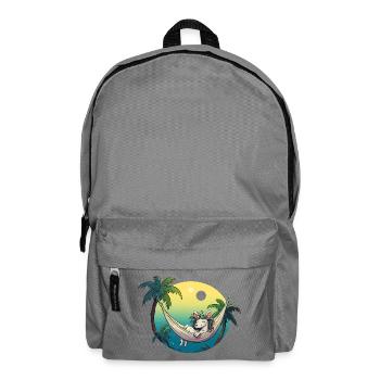 Unicorn in Tropical Hammock - Backpack - elephant grey - Front