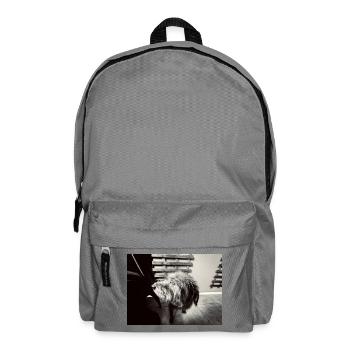 Look canin noir et blanc - Sac à dos - gris éléphant - Devant