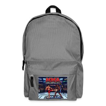 MMA Ringkampf Cartoon Action - Rucksack - Mittelgrau - Vorne