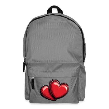 Herzen Liebe Symbol - Rucksack - Mittelgrau - Vorne