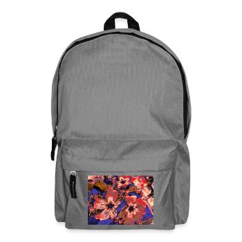 Neonblüten Farbenzauber - Rucksack - Mittelgrau - Vorne