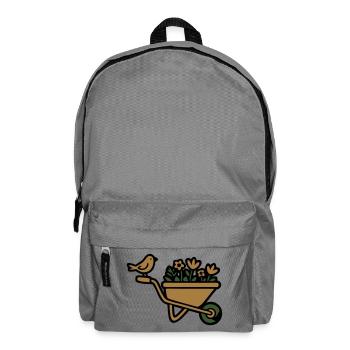 Jardinier de jardins floraux pour brouette - Sac à dos - gris éléphant - Devant