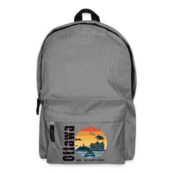Canada Capital Vintage Design - Backpack - elephant grey - Front