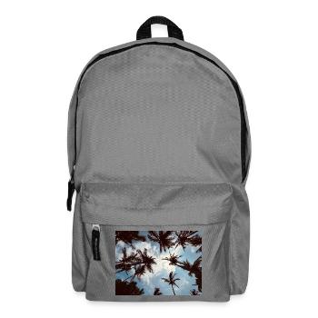 Perspektive der tropischen Palmen - Rucksack - Mittelgrau - Vorne