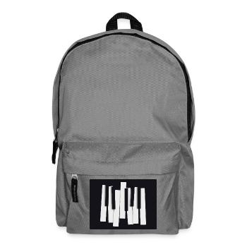 Touches abstraites de piano – Design moderne - Sac à dos - gris éléphant - Devant