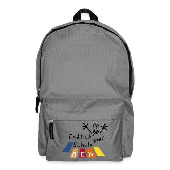 endlich Schule Ben - Rucksack - Mittelgrau - Vorne