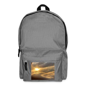 Sunlight over a sea of clouds - Backpack - elephant grey - Front