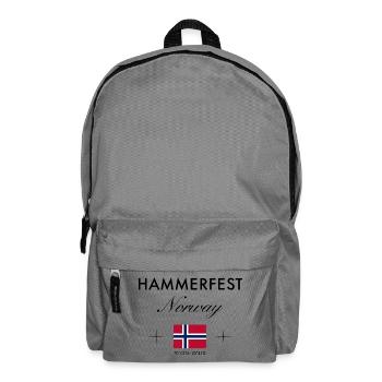 Hammerfest Norwegen Koordinaten Reise Souvenir - Rucksack - Mittelgrau - Vorne
