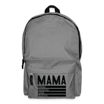 Strong Mama Values - Backpack - elephant grey - Front