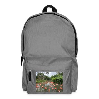 Flamingos im Sumpf - Rucksack - Mittelgrau - Vorne