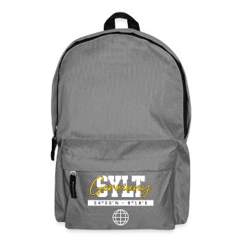 Sylt Deutschland Koordinaten Reise Souvenir - Rucksack - Mittelgrau - Vorne