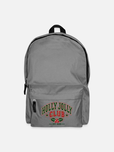 Holly Jolly Club Weihnachtsemblem - Rucksack - Mittelgrau