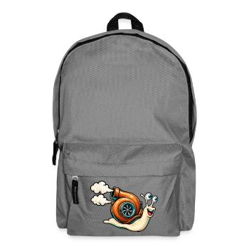 Turbo-Schnecken-Zeichentrickmotor - Rucksack - Mittelgrau - Vorne