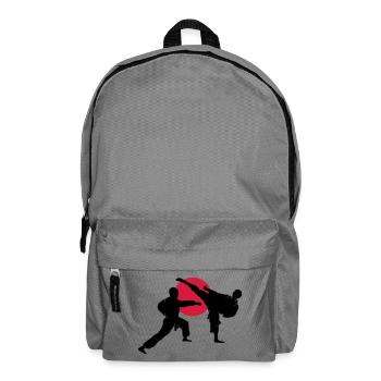 two karate fighter - Backpack - elephant grey - Front