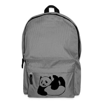 Panda, Bär,Tier, - Rucksack - Mittelgrau - Vorne