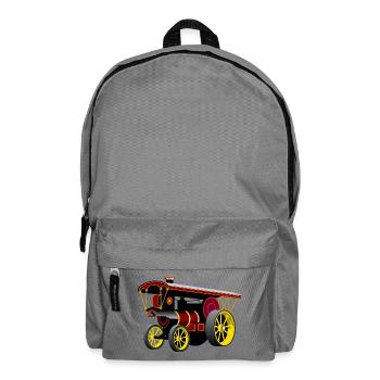 Steam Engine Nostalgia - Backpack - elephant grey - Front