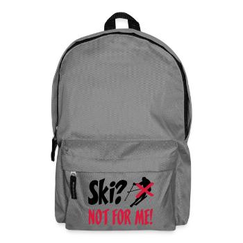 I hate Ski - Rucksack - Mittelgrau - Vorne
