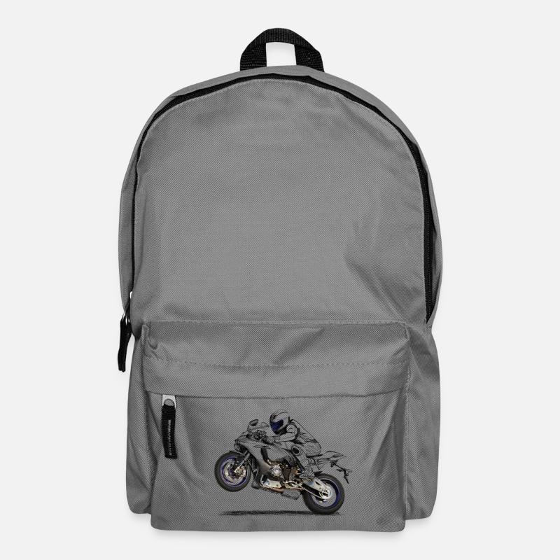 Motorrad - Rucksack - Mittelgrau
