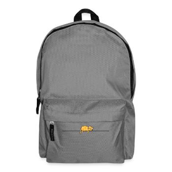 Chat endormi (b) - Sac à dos - gris éléphant - Devant