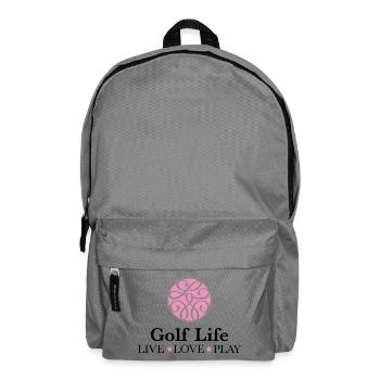 Golf T-Shirt - Rucksack - Mittelgrau - Vorne