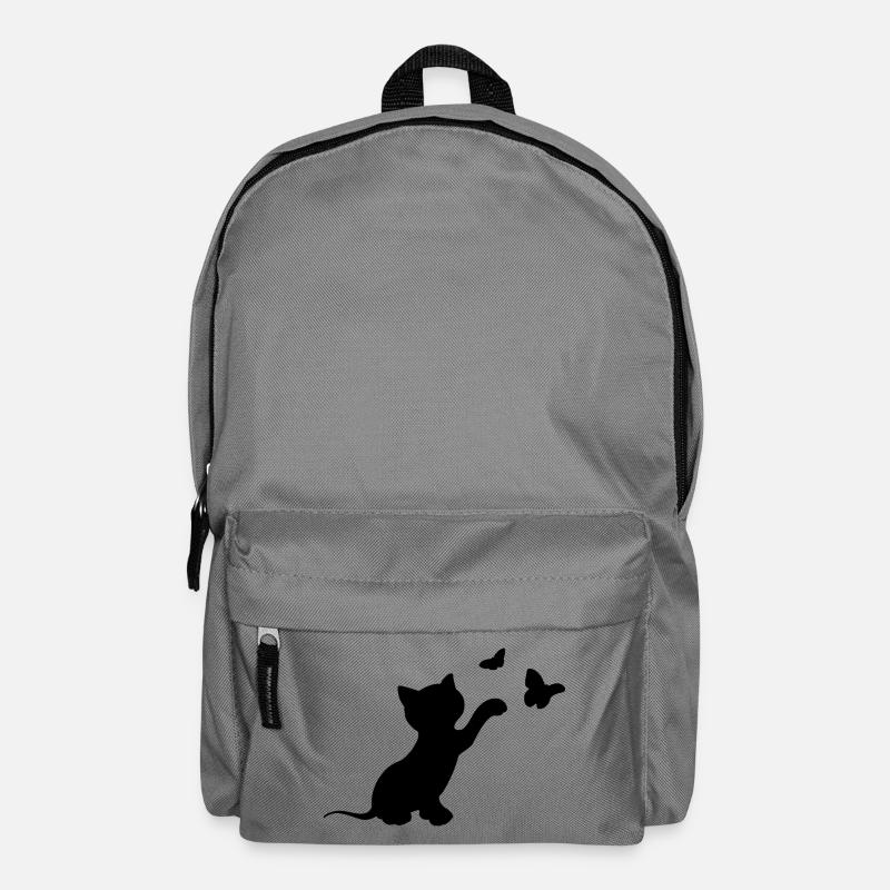 chat - Sac à dos - gris éléphant